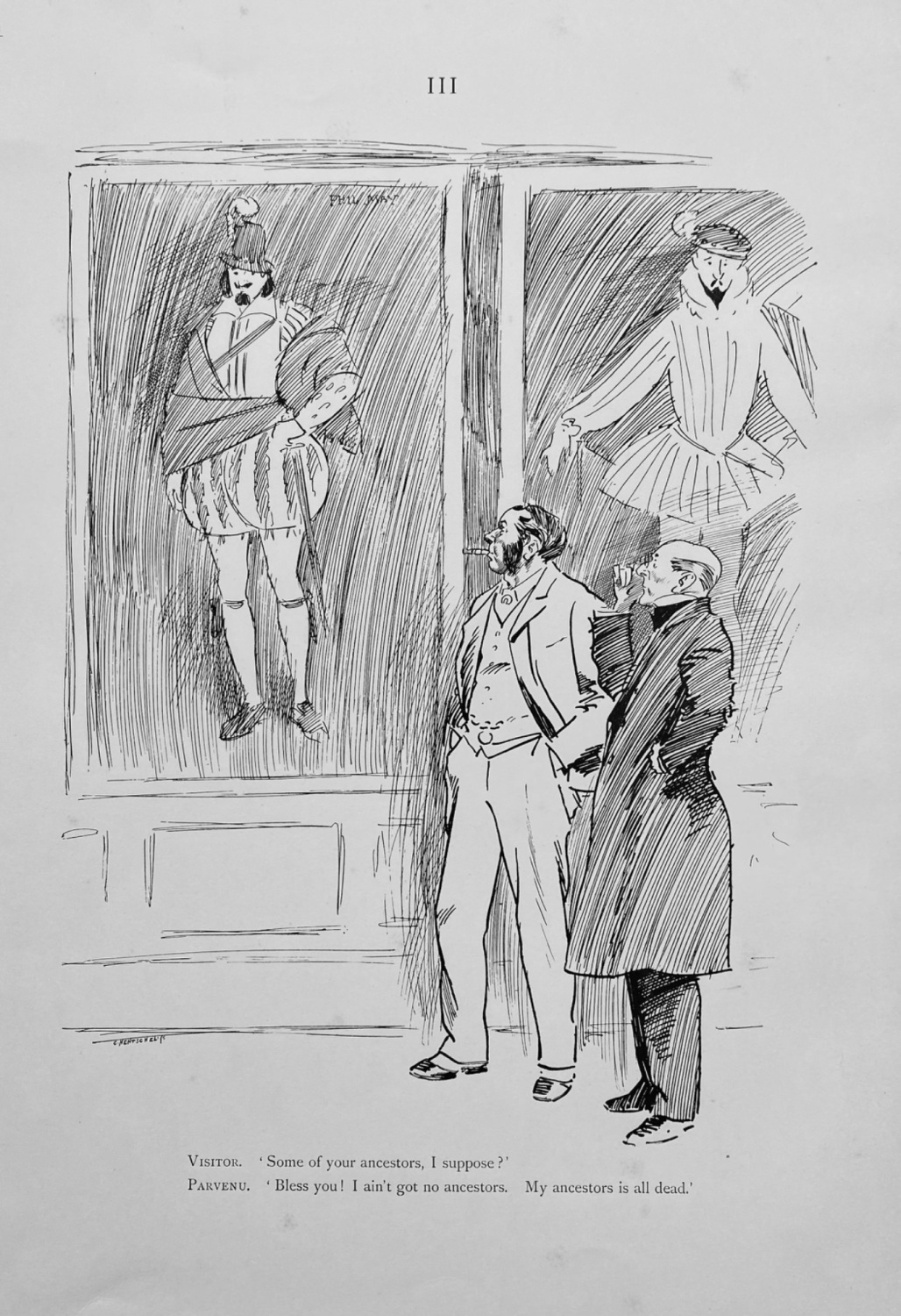Phil May's Sketch-Book. No. 111.  1895.