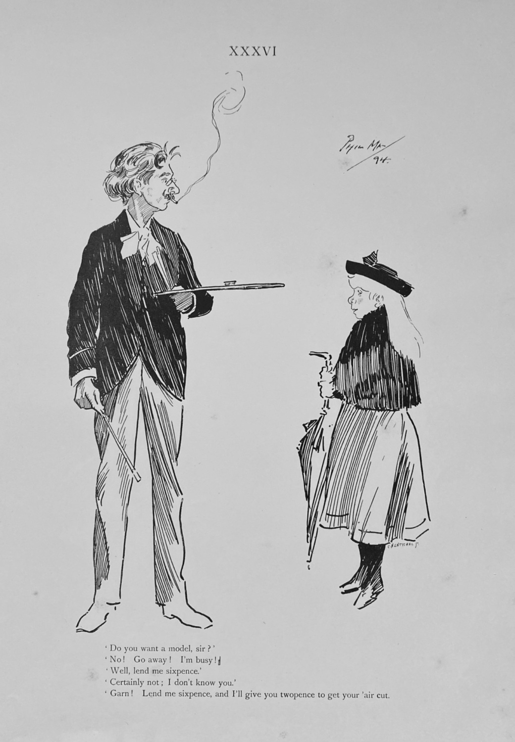 Phil May's  Sketch-Book.  No. XXXVI.  1895.