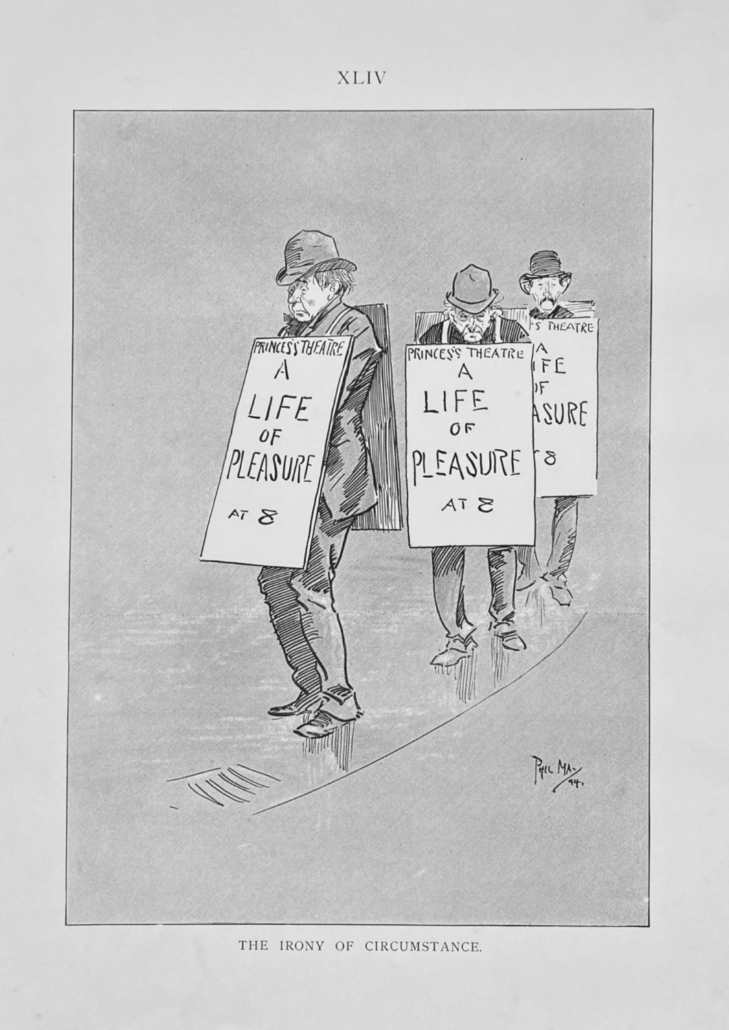Phil May's  Sketch-Book. Cartoon  No. XLIV.  1895.
