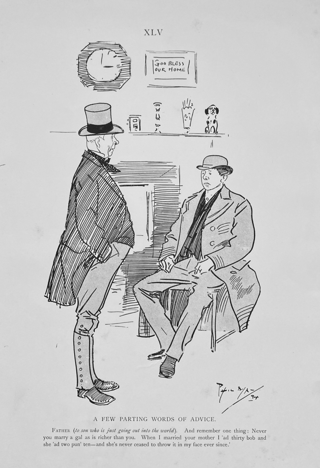 Phil May's  Sketch Book.  No. XLV.  1895.