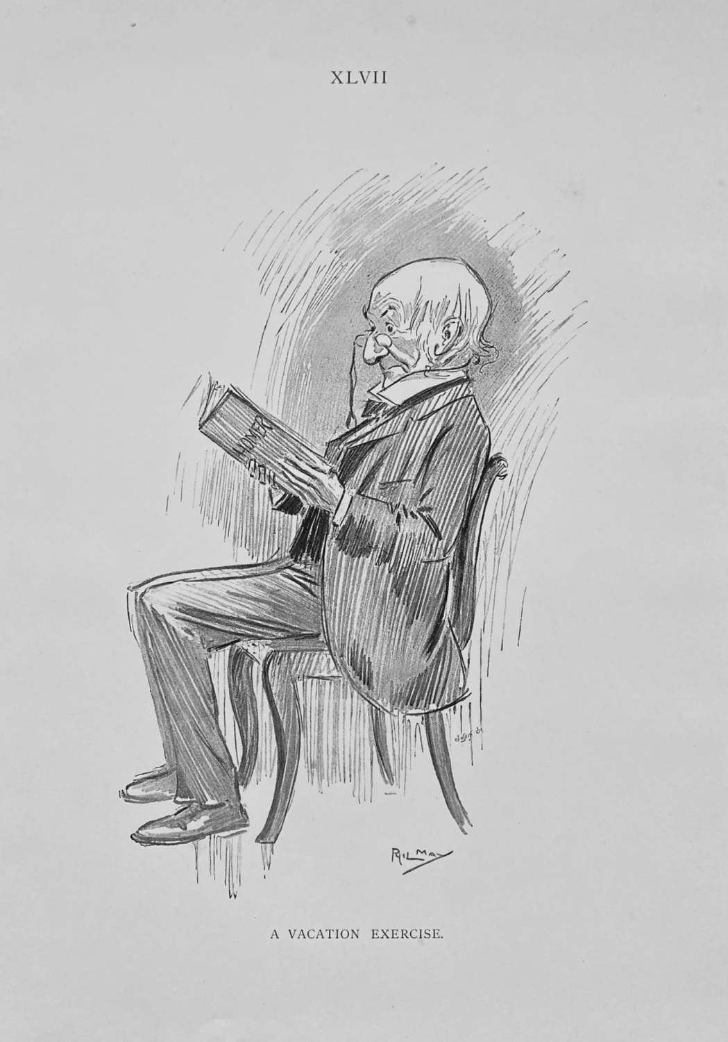 Phil May's Sketch-Book.  Cartoon No. XLVII.  1895.