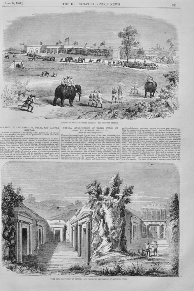 Opening of the Calcutta, Delhi, and Lahore Railway - 1855