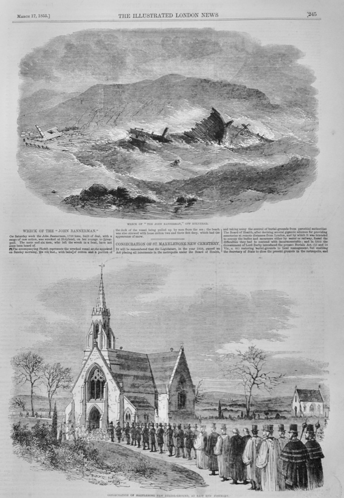 Wreck of the "John Bannerman" - 1855