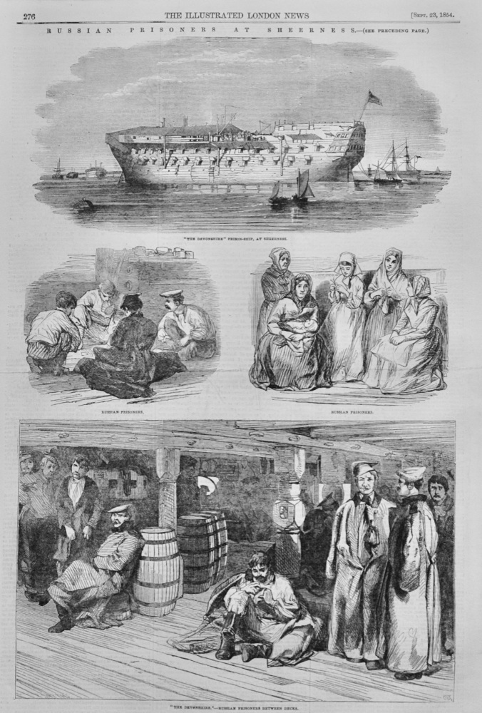 Russian Prisoners at Sheerness - 1854