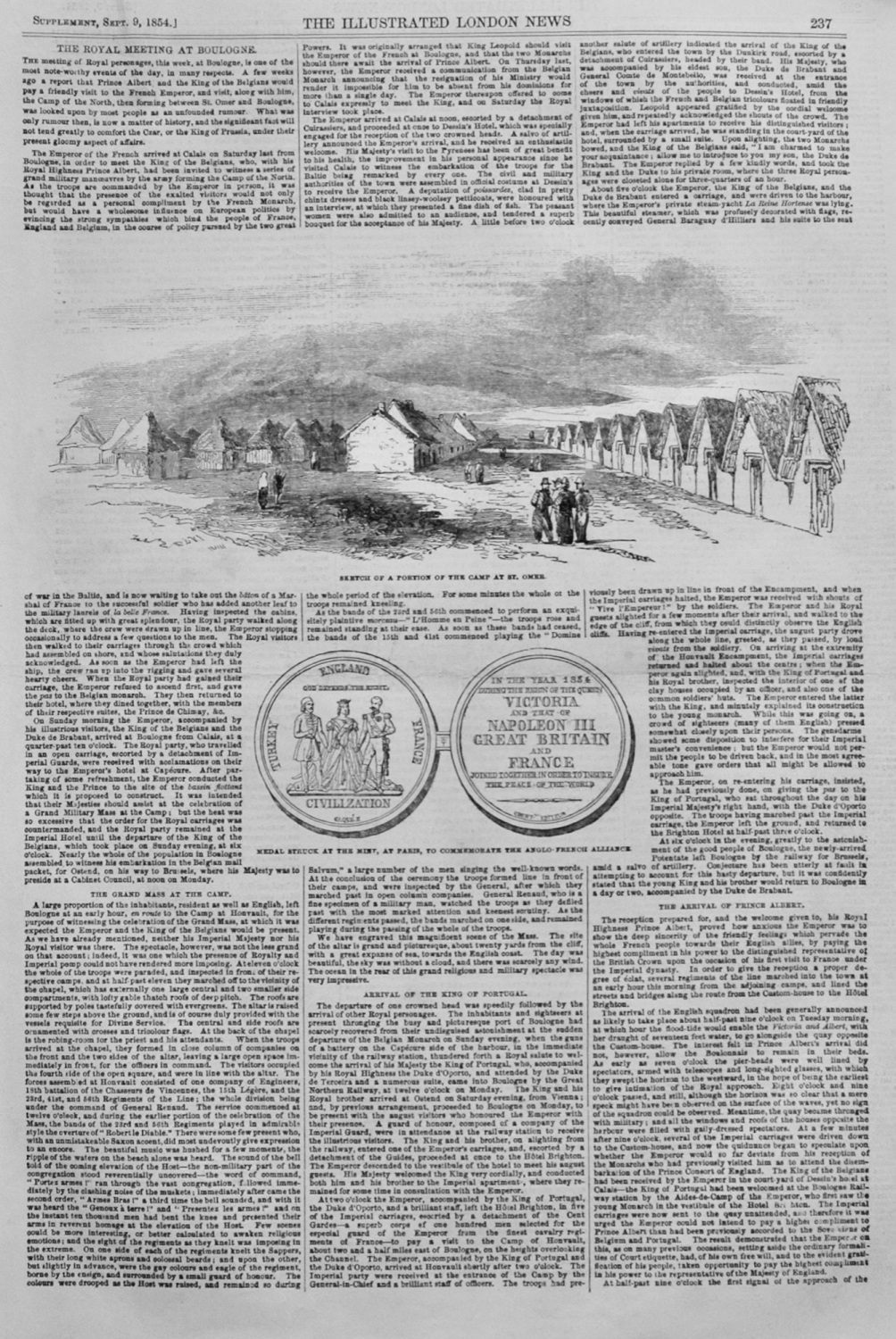 The Royal Meeting at Boulogne - 1854