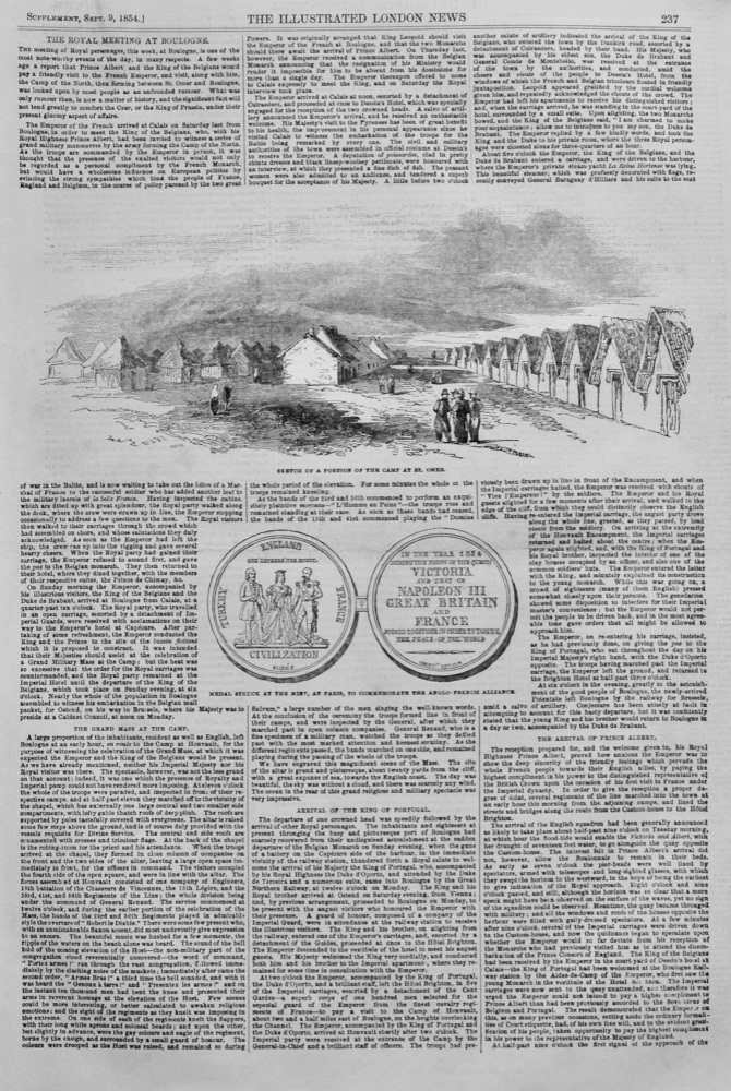 The Royal Meeting at Boulogne - 1854