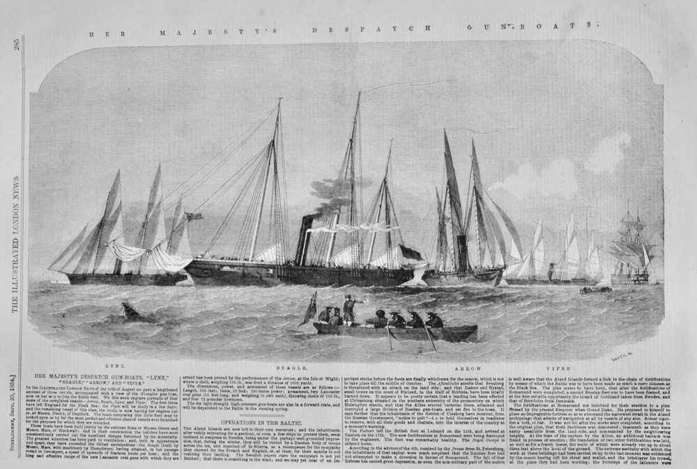 Her Majesty's Despatch Gunboats - 1854
