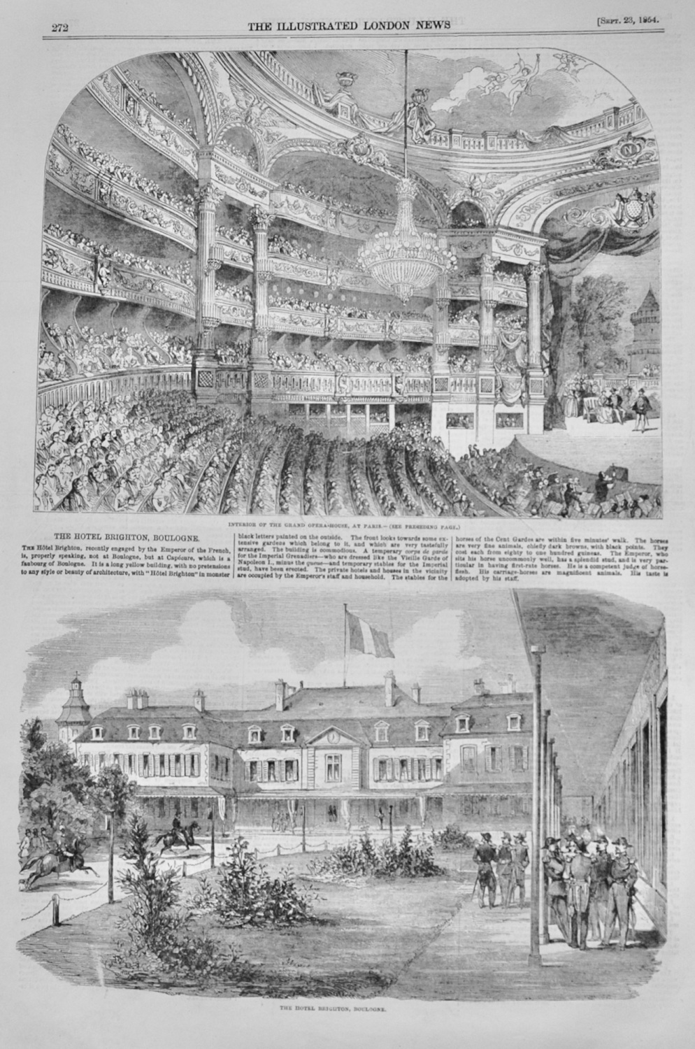 The Hotel Brighton, Boulogne - 1854