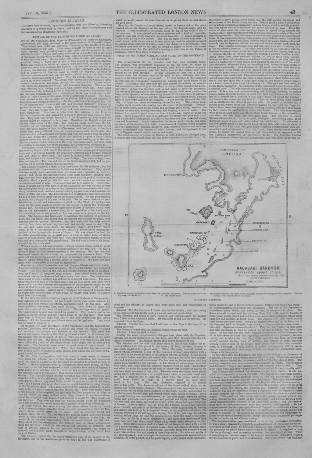 Sketches in Japan - 1855