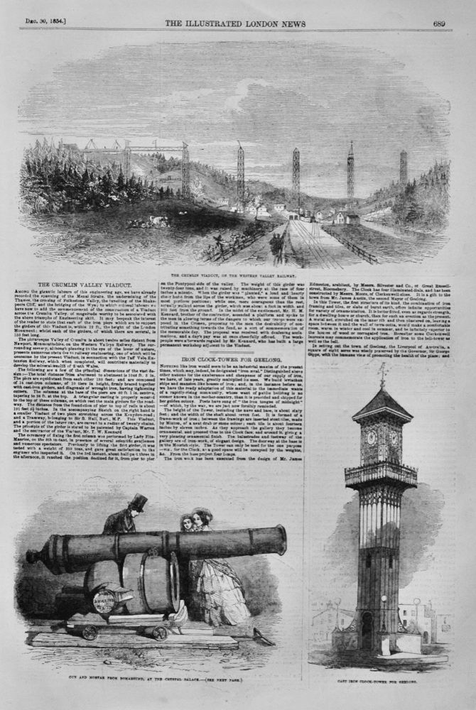 The Crumlin Valley Viaduct - 1854