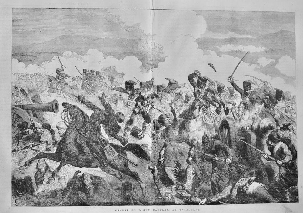 Charge of Light Cavalry, at Balaclava - 1854