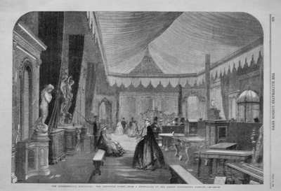 The International Exhibition : The Furniture Court. 1862.