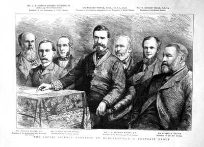 The Social Science Congress at Huddersfield - A Portrait Group.  1883