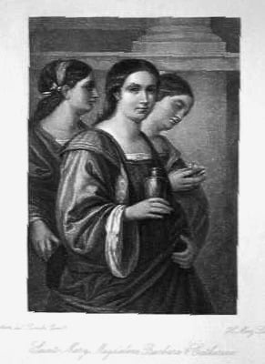 Saints Mary Magdalene. Barbara & Catherine.