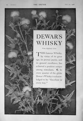 Dewar's Whisky. 1906
