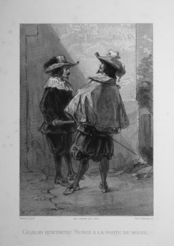 Gilblas rencontre Nunez a la porte du soleil - 1863