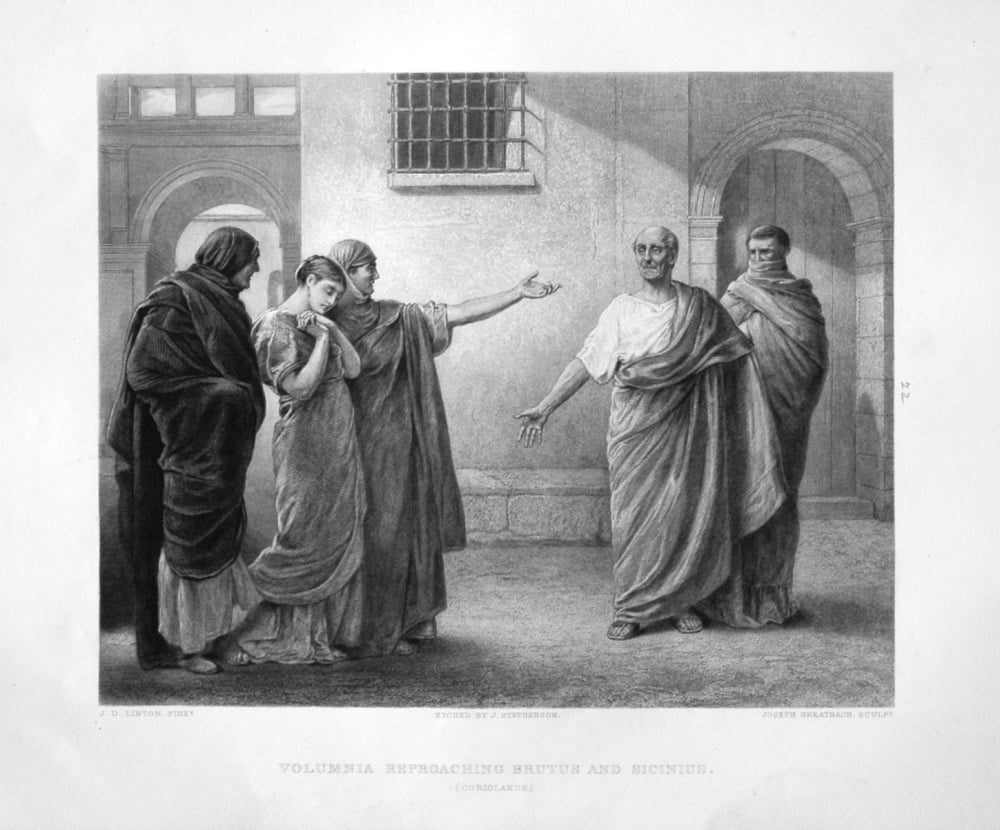 Volumnia Reproaching Brutus and Sicinius.