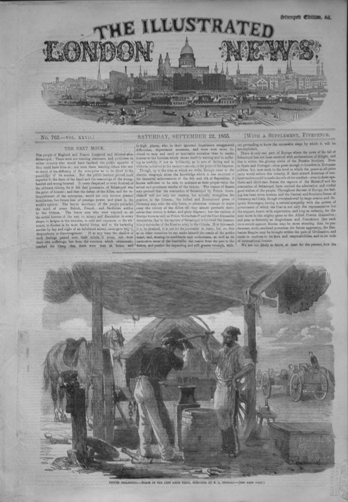 Illustrated London News, September 22nd, 1855.