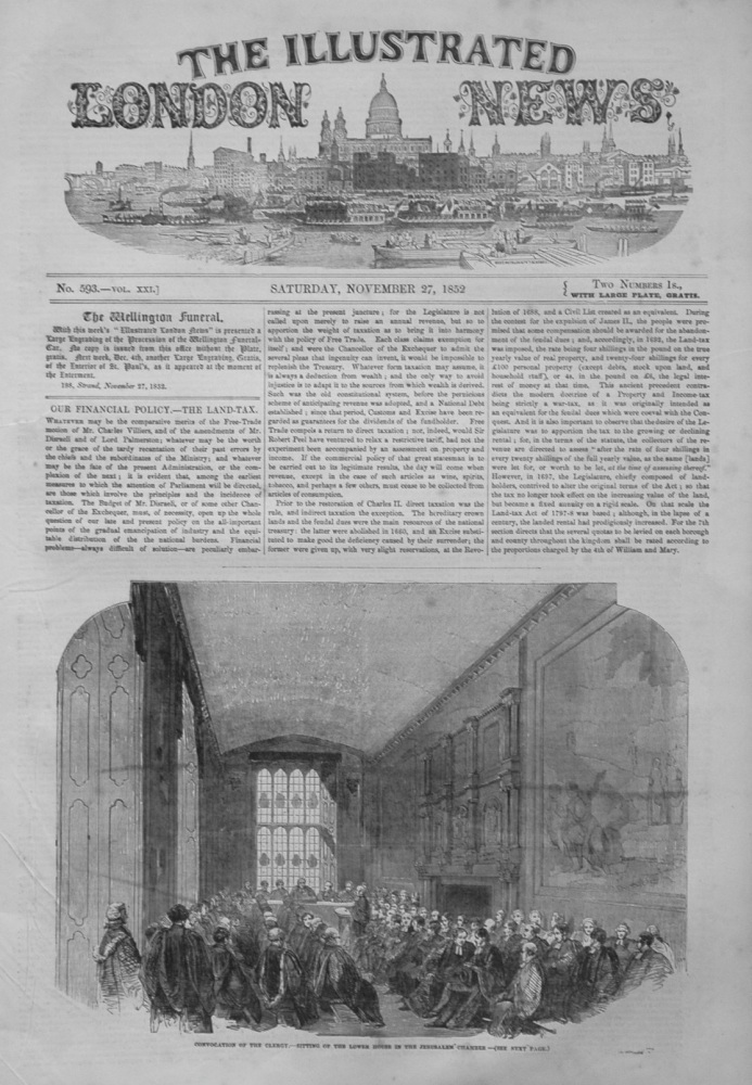 Illustrated London News, November 27th, 1852.