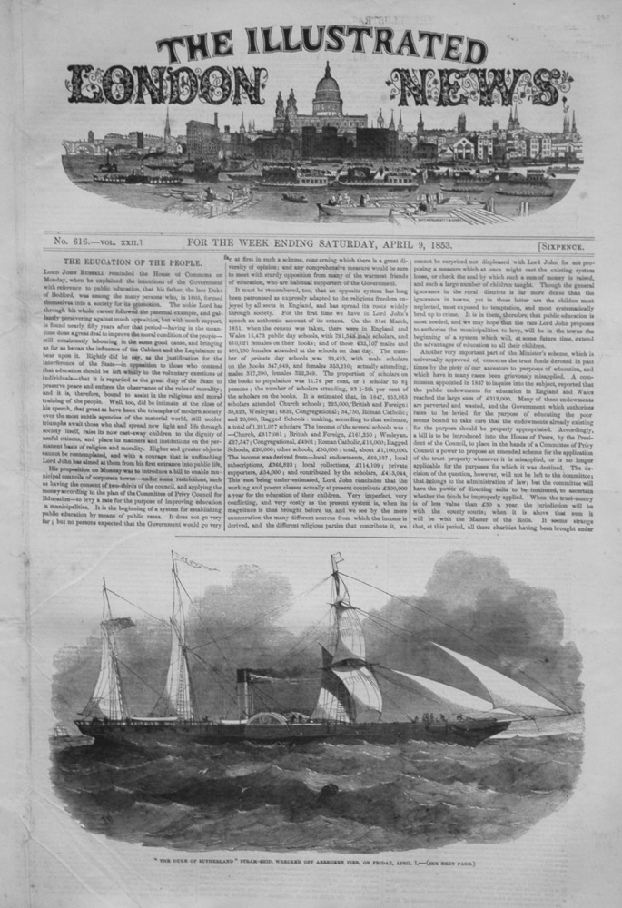 Illustrated London News, April 9th 1853.