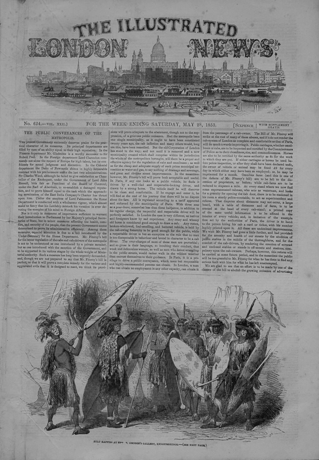 Illustrated London News, May 28th 1853.
