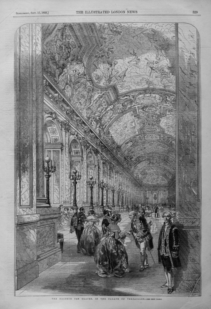 The Galerie Des Glaces, In The Palace of Versailles.