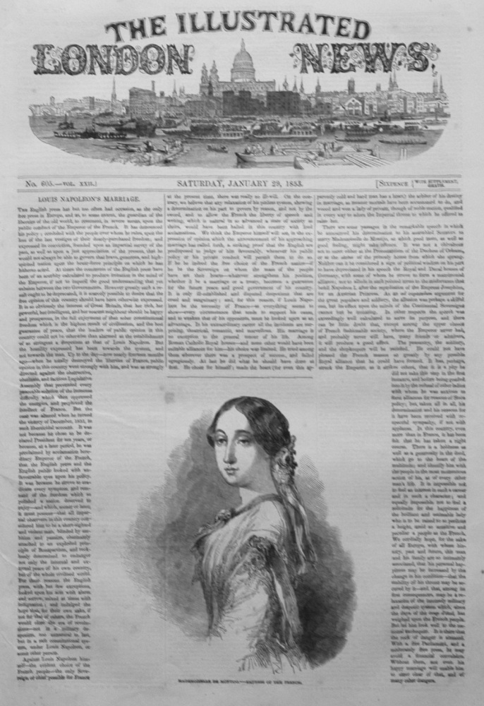 Illustrated London News, January 29th 1853.