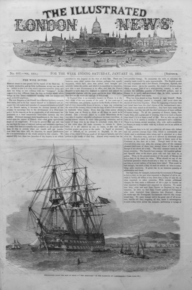 Illustrated London News, January 15th 1853.