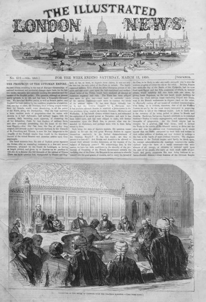 Illustrated London News, March 12th, 1853.