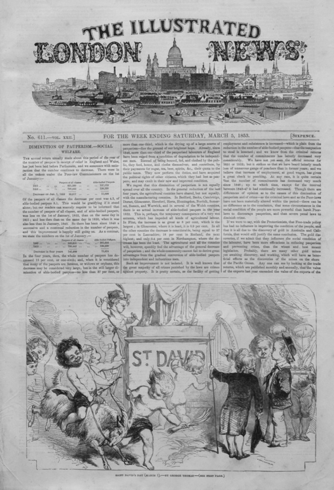 Illustrated London News,  March 5th 1853.