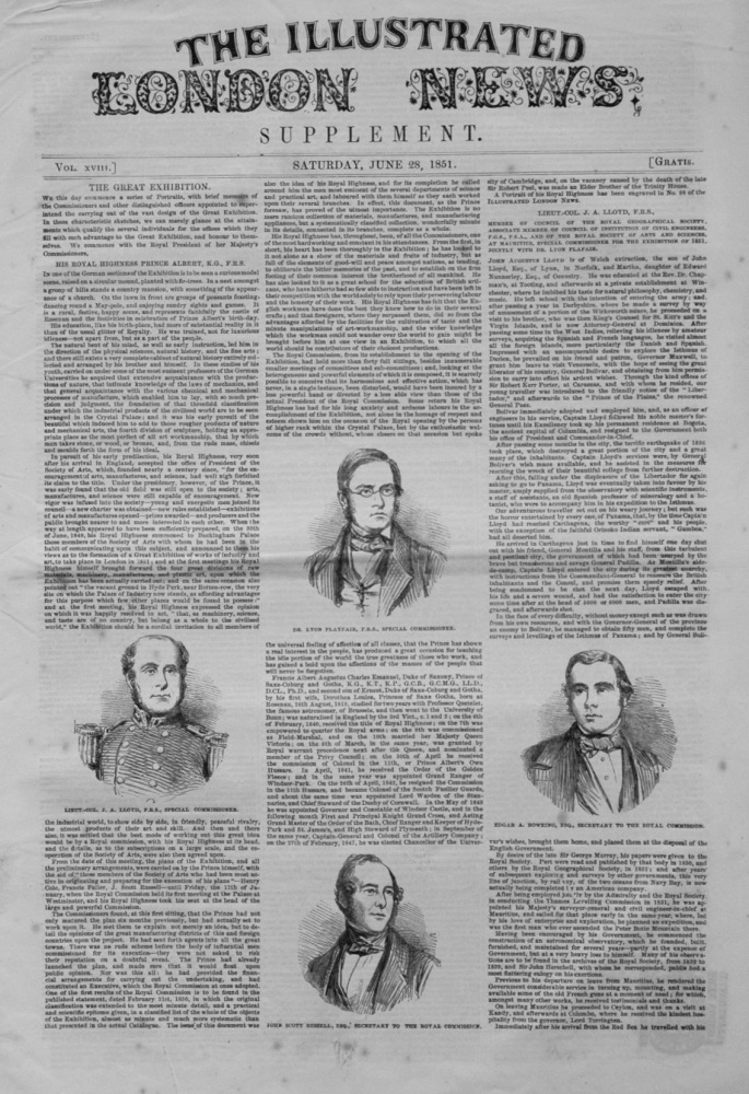 Illustrated London News (Supplement) June 28th 1851.