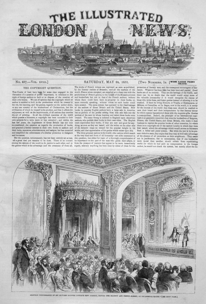 Illustrated London News, May 24th 1851.