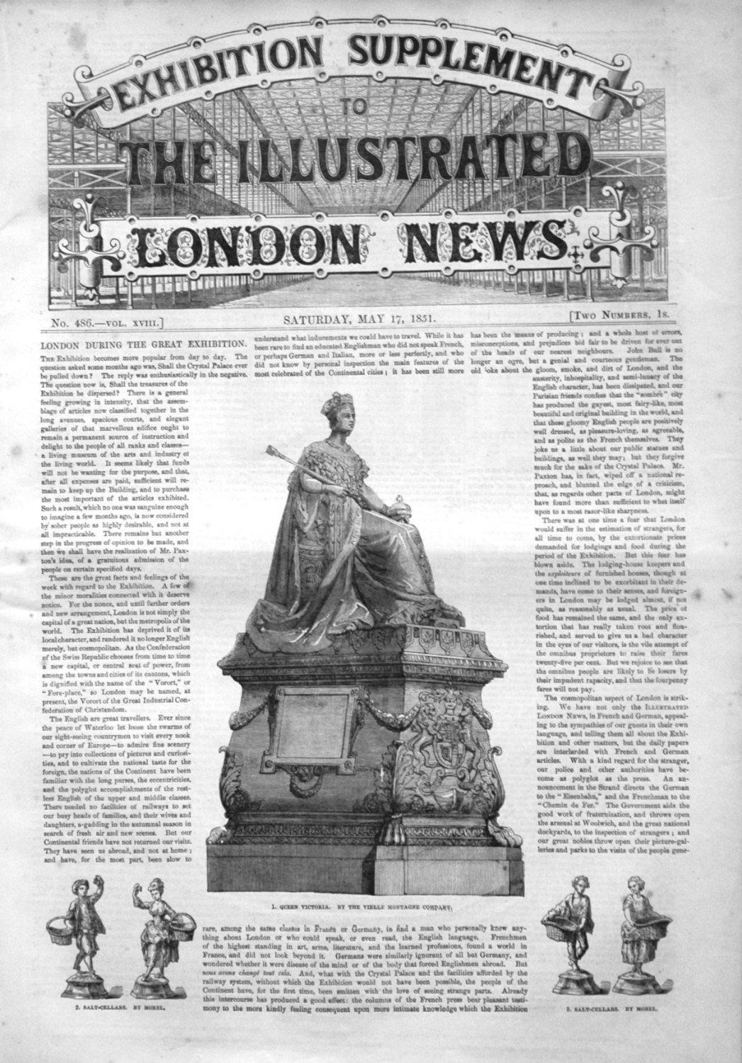 Exhibition Supplement to the Illustrated London News May 17th 1851.