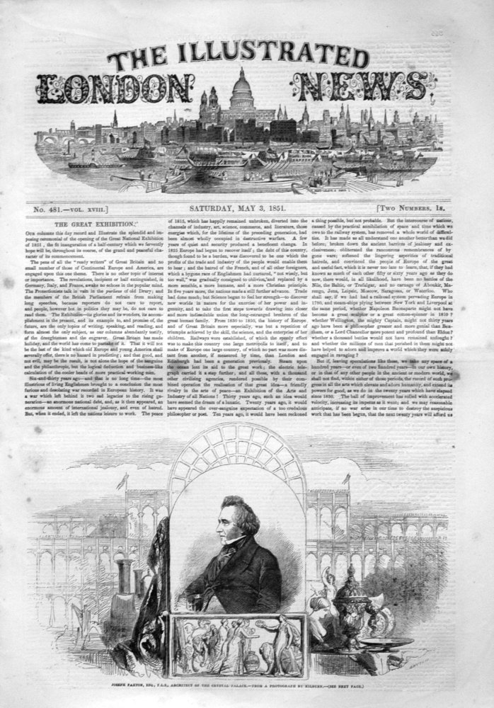 Illustrated London News, May 3rd 1851.