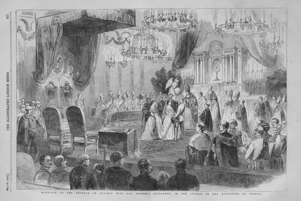 Marriage of the Emperor of Austria with the Princess Elizabeth, in the Chur