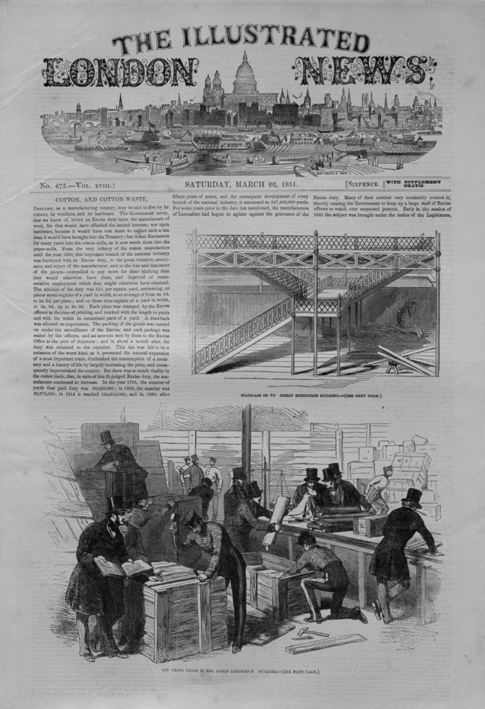 Illustrated London News,  March 22nd 1851.