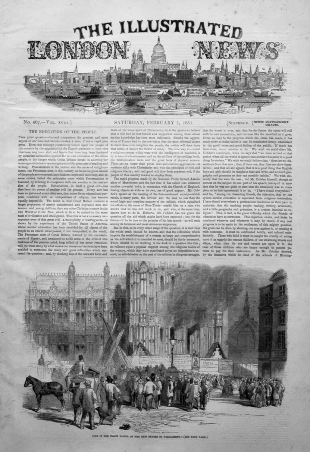 Illustrated London News February 1st 1851.