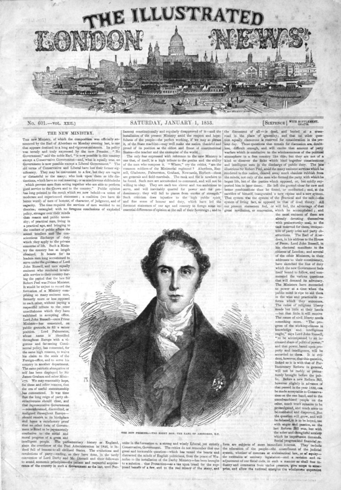 Illustrated London News, January 1st 1853.