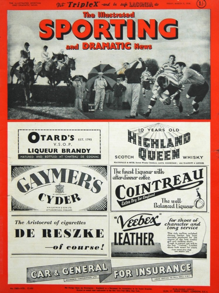 Illustrated Sporting and Dramatic News March 11th 1938.
