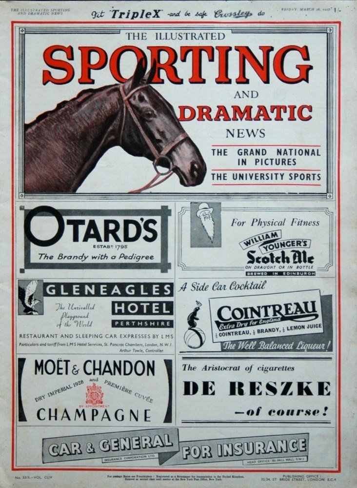 Illustrated Sporting and Dramatic News March 26th 1937.