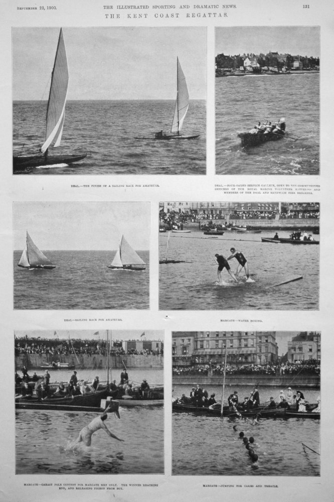 The Kent Coast Regattas. September 22nd 1900.
