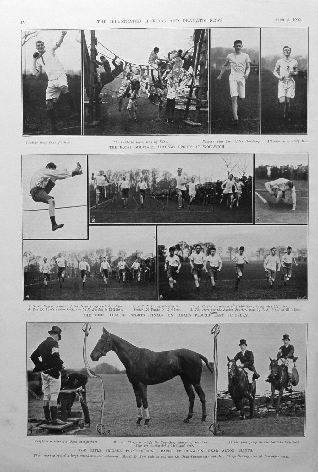 The Eton College Sports Finals on Agar's Plough. 1909.