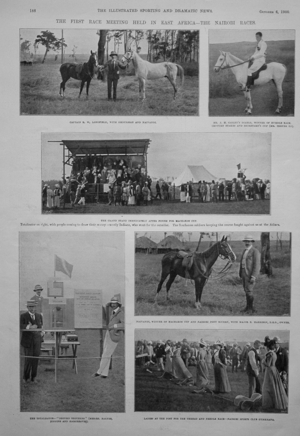 The First Race Meeting Held in East Africa - The Nairobi Races. 1900