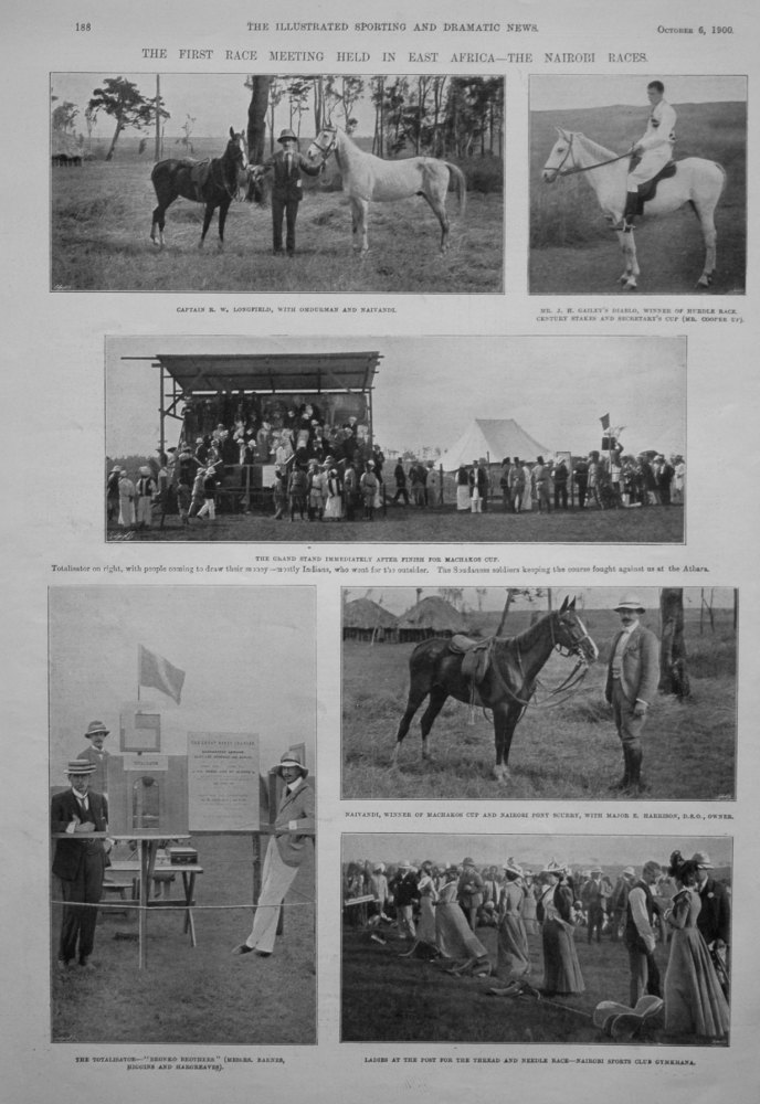 The First Race Meeting Held in East Africa - The Nairobi Races. 1900