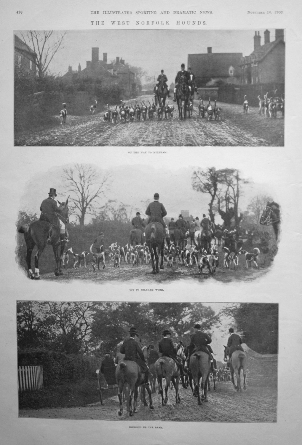 The West Norfolk Hounds. 1900