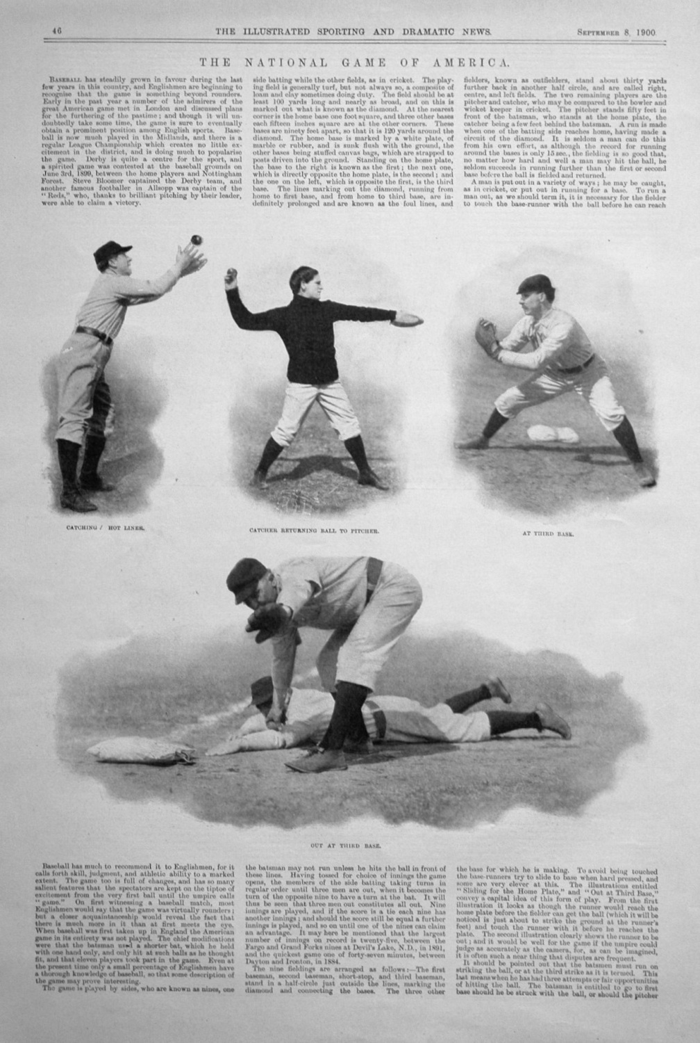 The National Game of America. 1900.