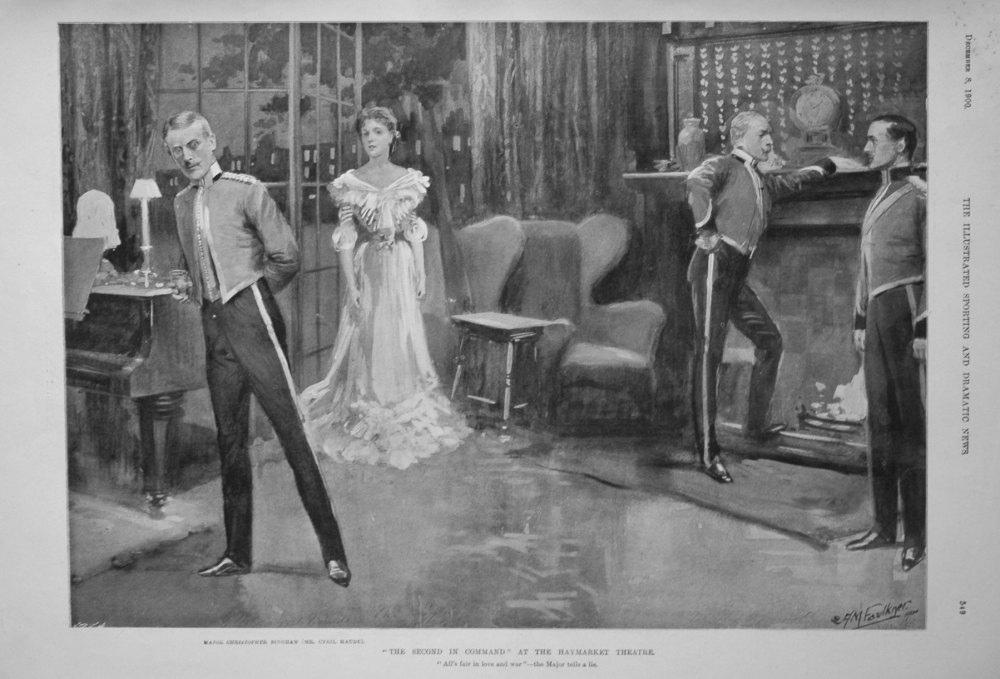 "The Second in Command" at the Haymarket Theatre. 1900
