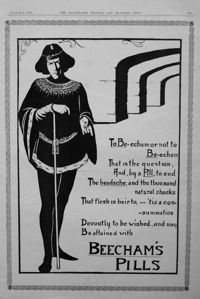 Beecham's Pills. 1900.