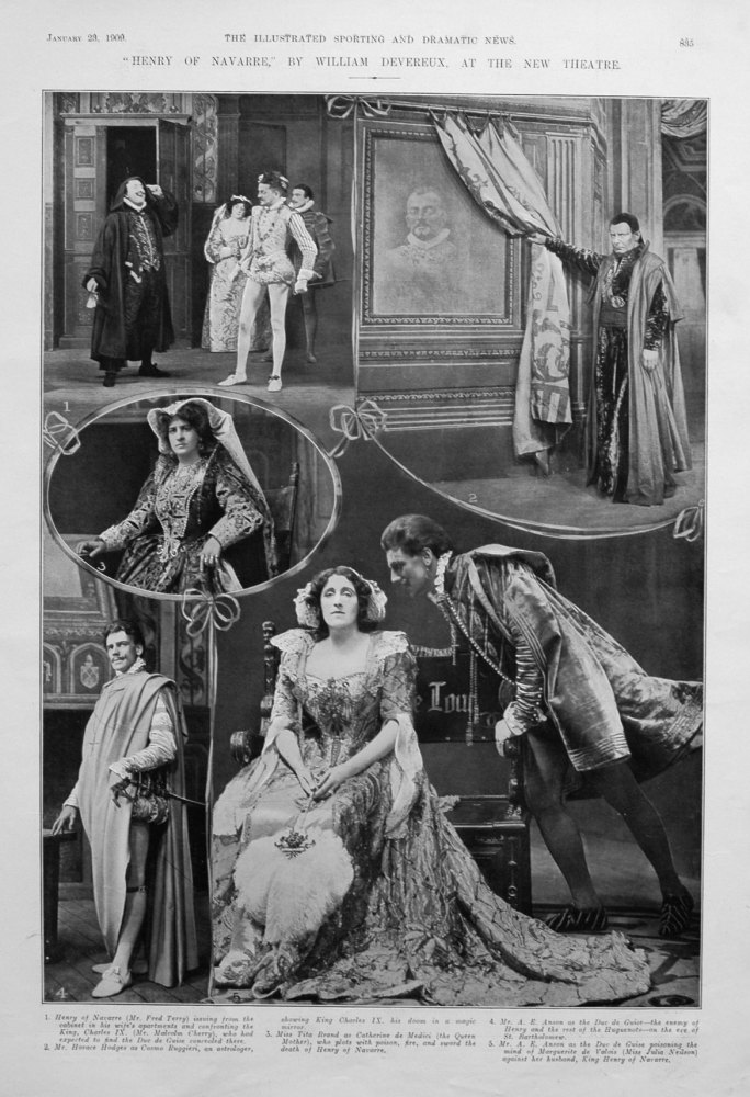"Henry of Navarre," By William Devereux, at the New Theatre. 1909