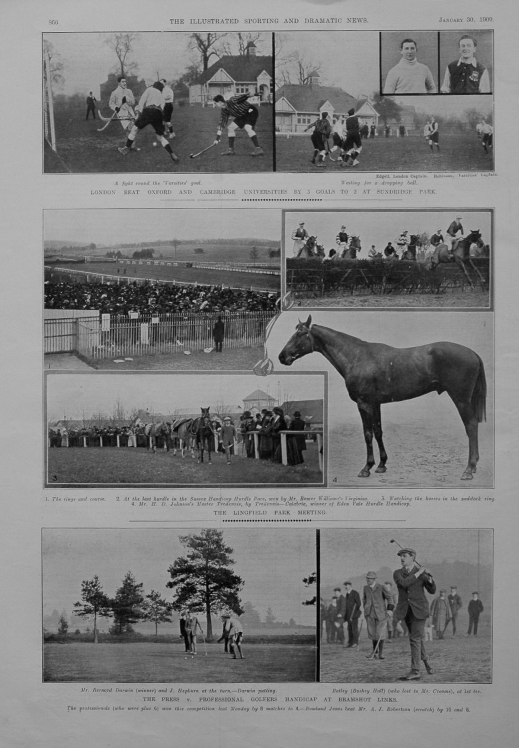 The Lingfield Park Meeting. 1909.